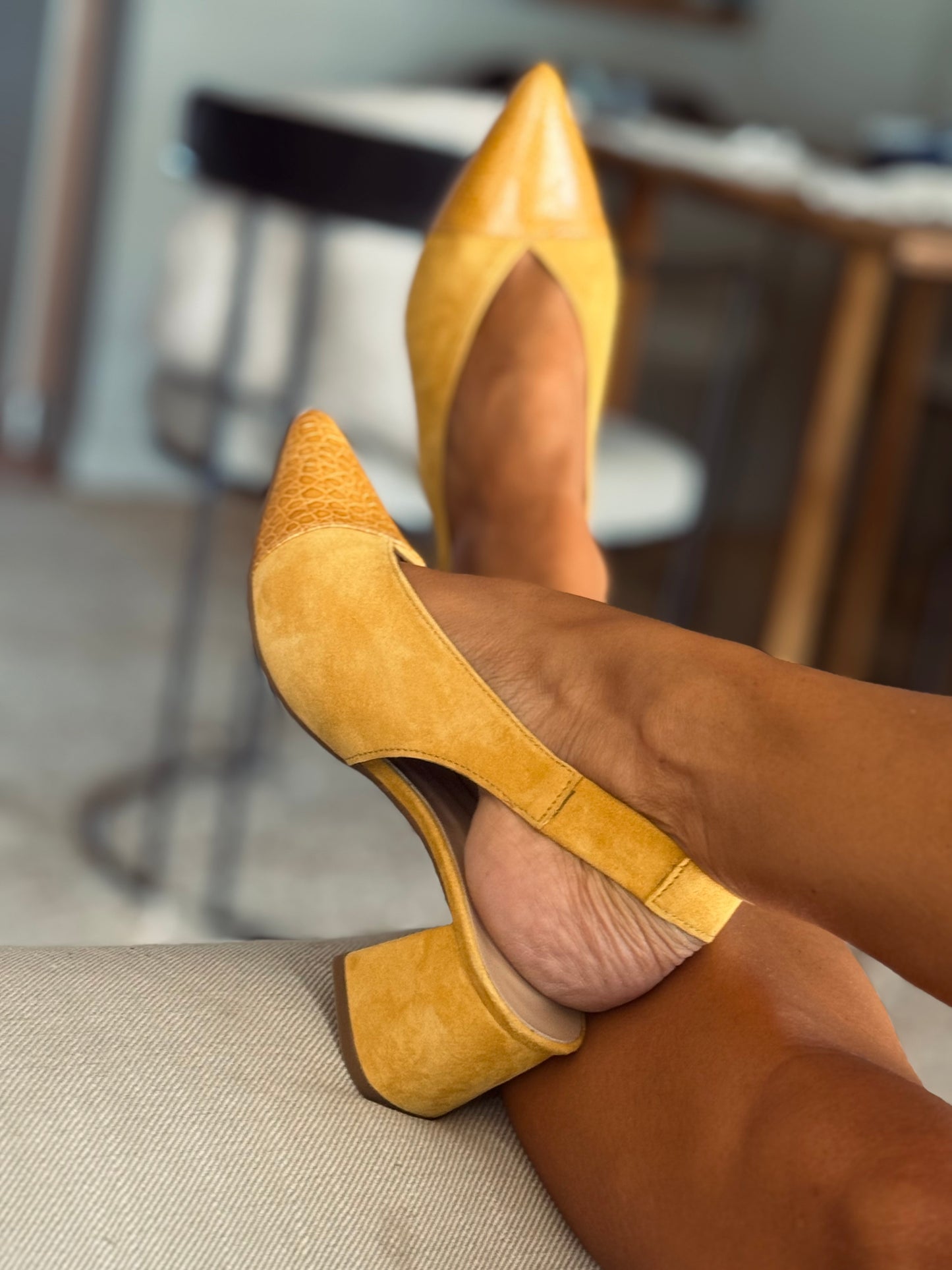 Sapatos Mongolia Amarelo