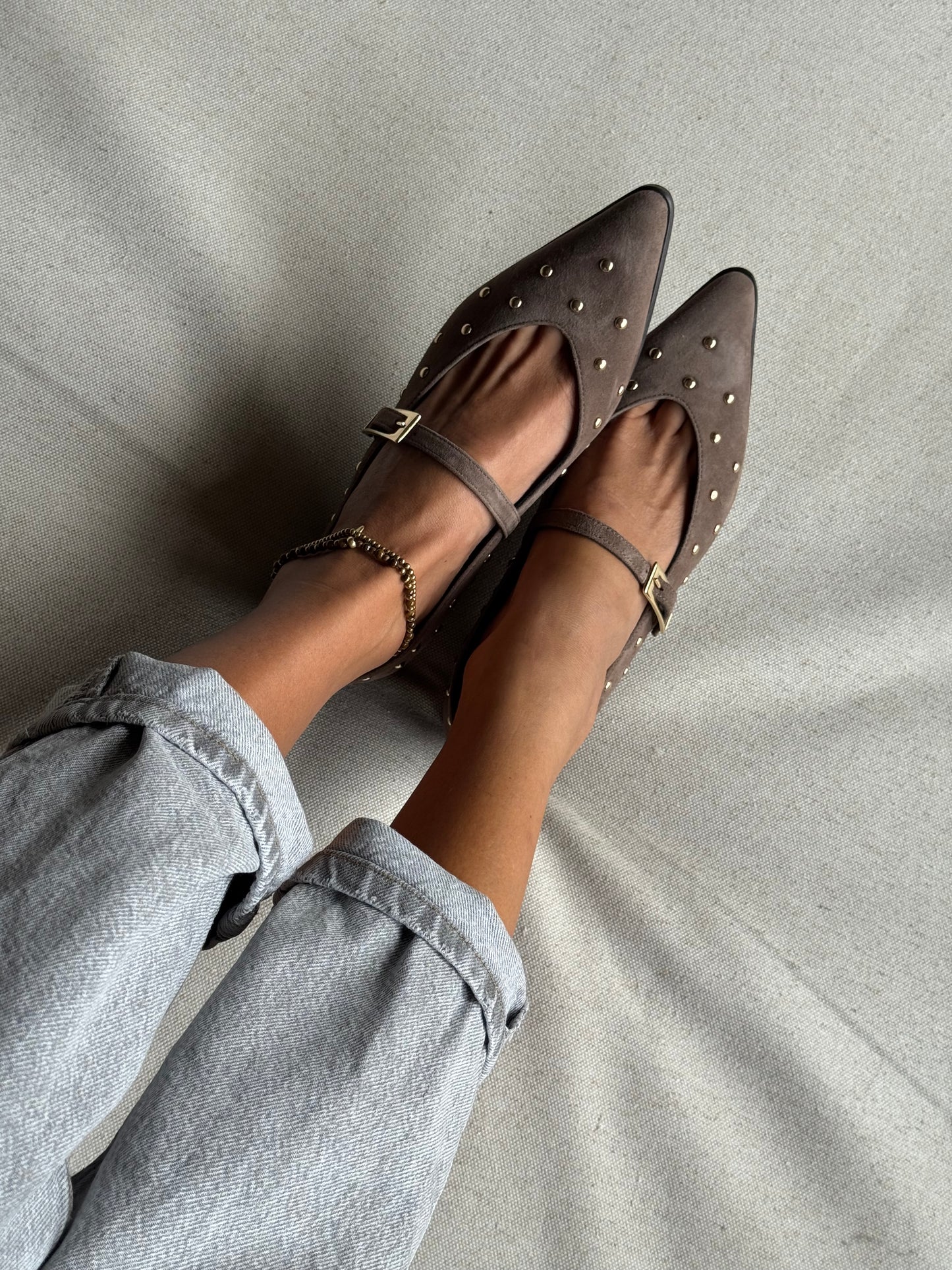 Sapato Mary Jane Brigitte Taupe