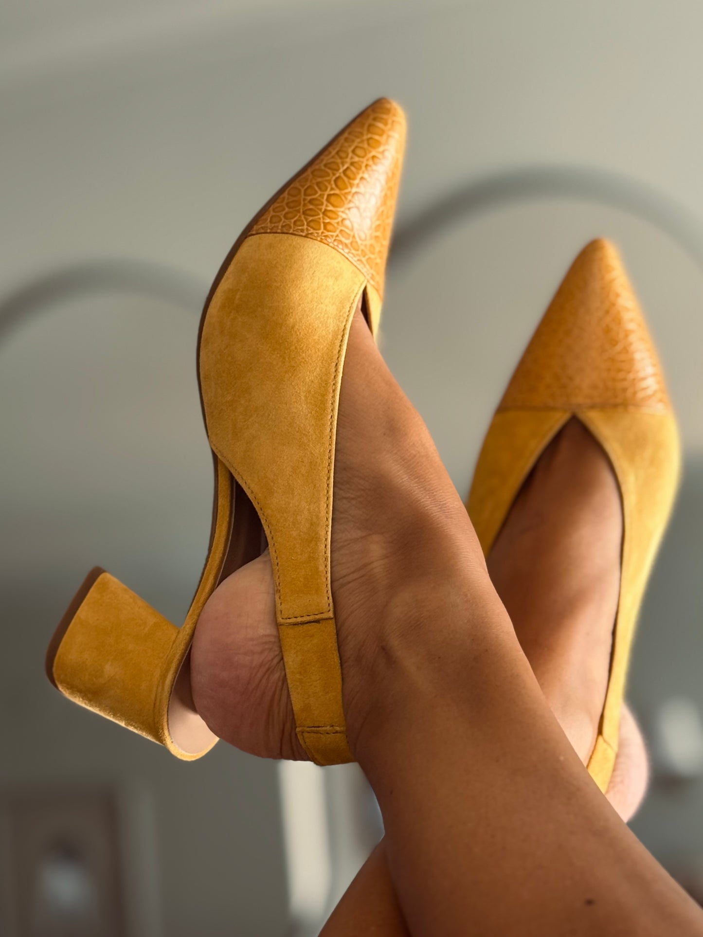 Sapatos Mongolia Amarelo