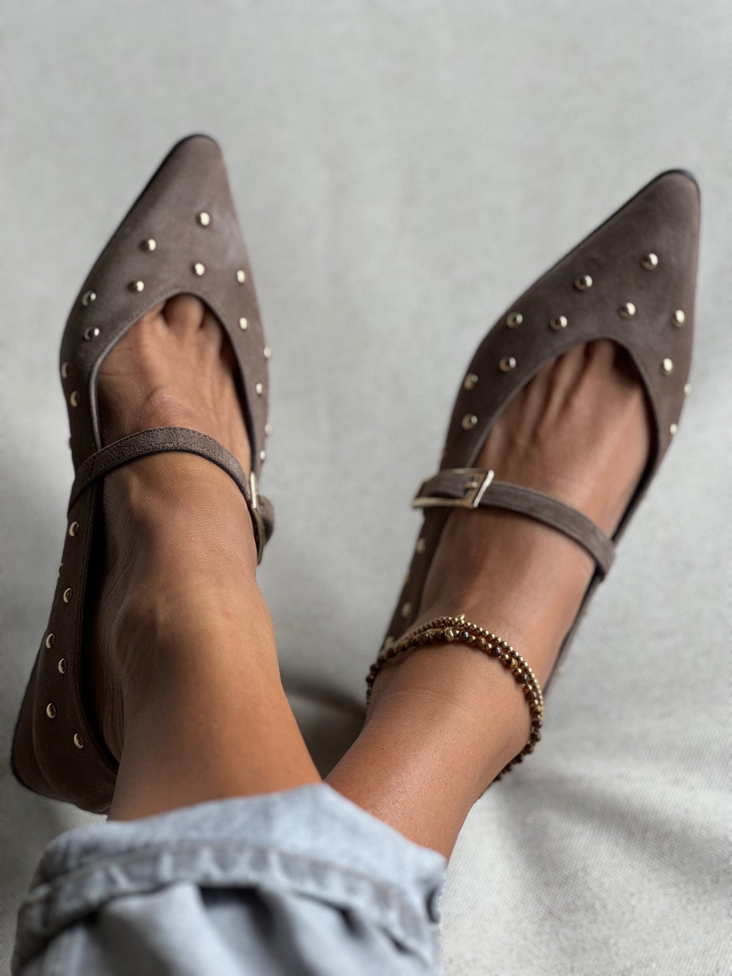 Sapato Mary Jane Brigitte Taupe