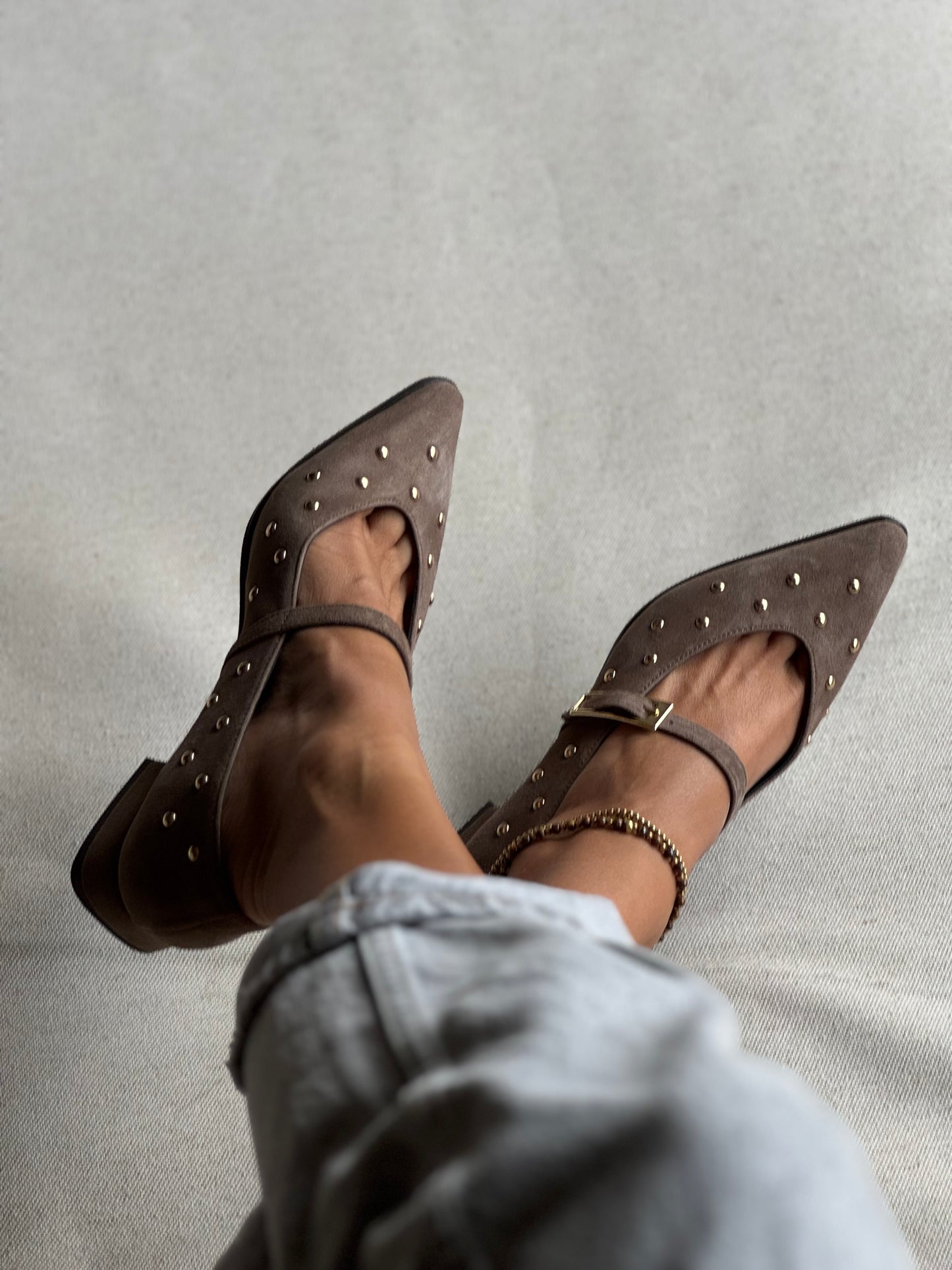 Sapato Mary Jane Brigitte Taupe