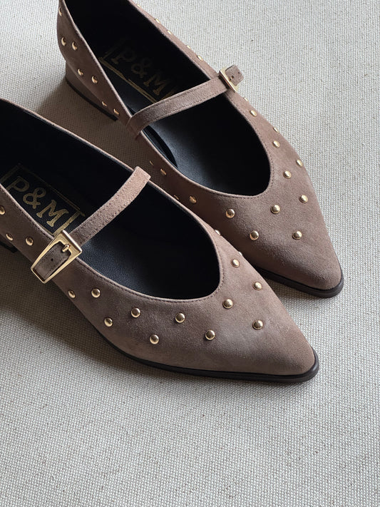 Sapato Mary Jane Brigitte Taupe