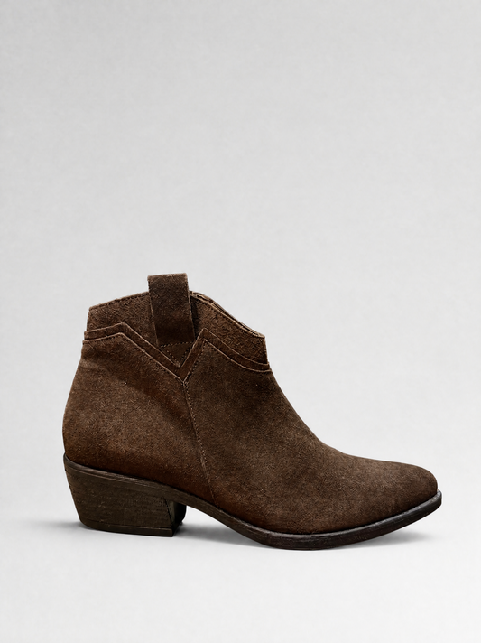 Bota Texana Mini – Camurça Castanha